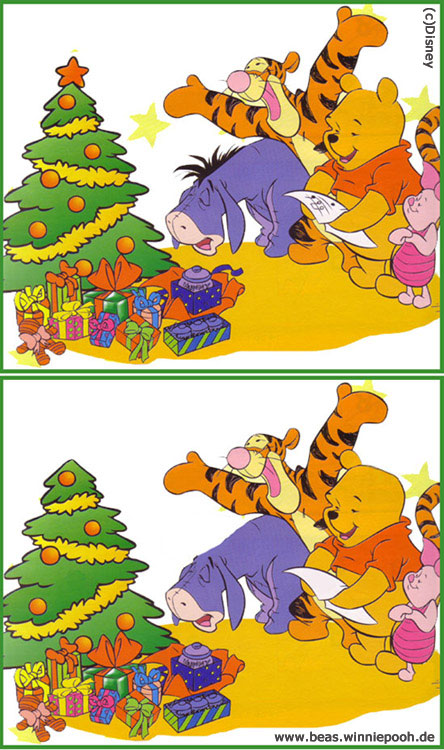 fehlersuchbilder für kinder weihnachten  illustration