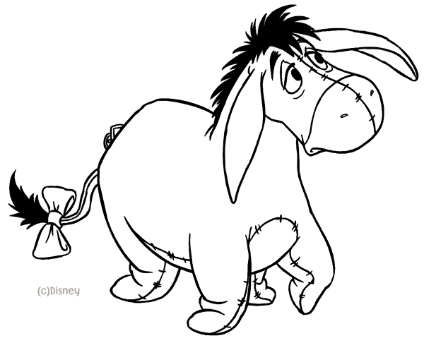 sad eeyore coloring pages - photo #44